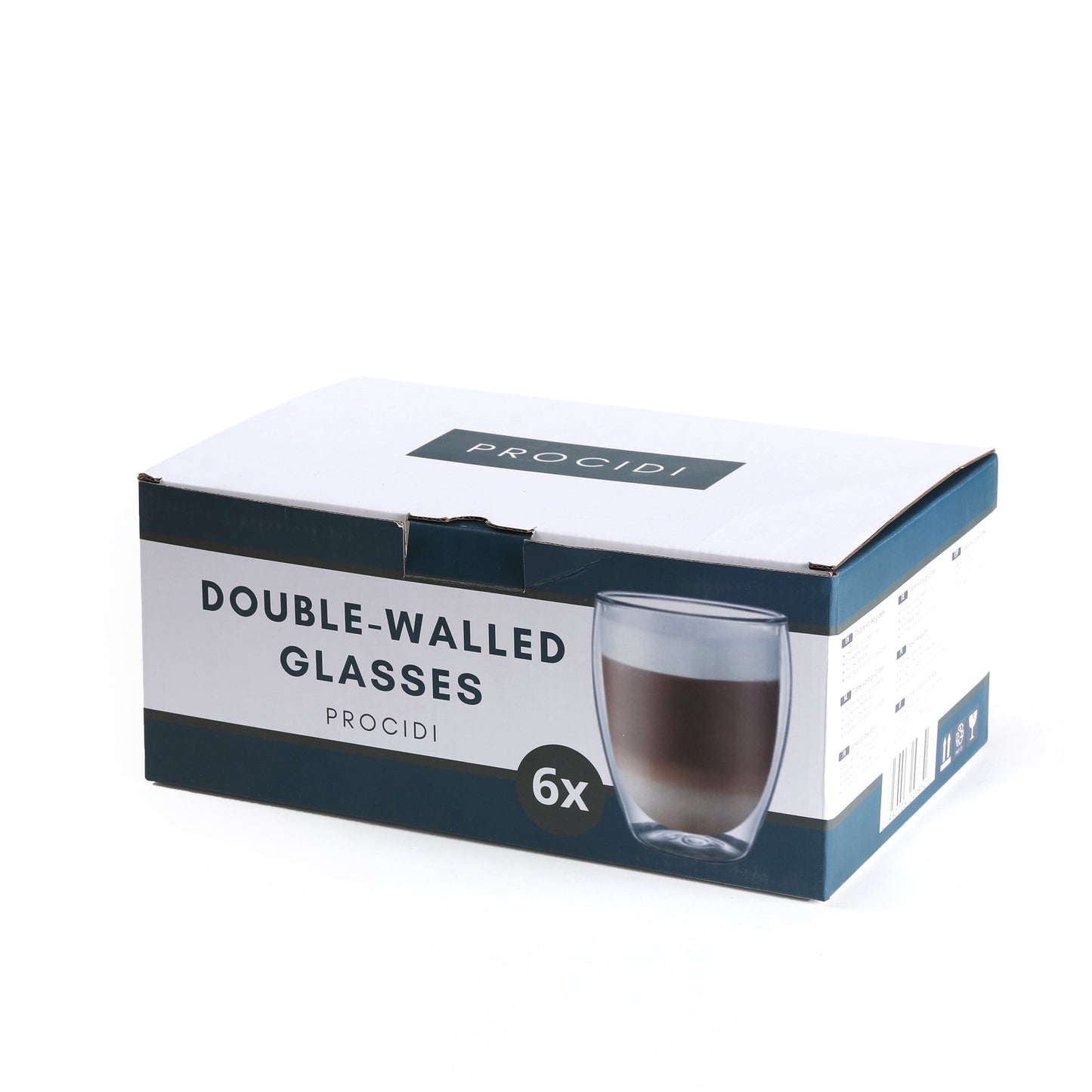 Procidi® Dubbelwandige Glazen - 6 stuks - 350 ml - Procidi\