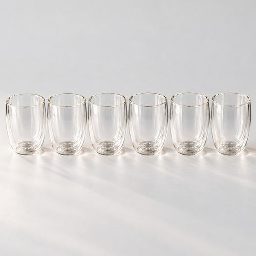 6 handgeblazen glazen